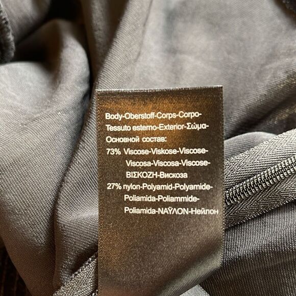 Scotch & Soda Ruched puff-sleeved velvet black top size L. NWT - Picture 7 of 13